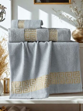 Pack 3 Serviettes de Bain Beige en Coton  – Le Luxe à Seulement 199 DH